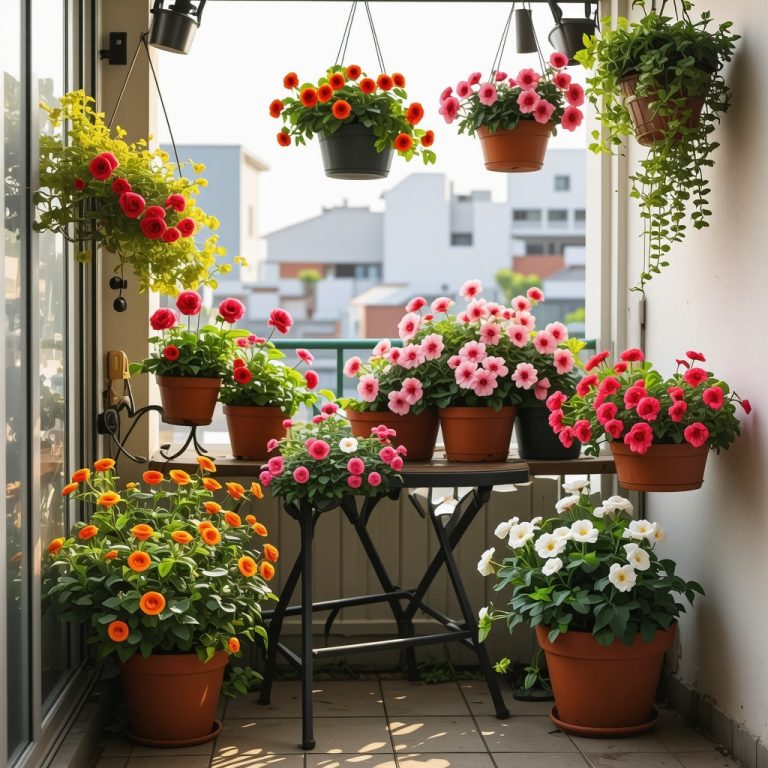 10 idées créatives pour aménager un petit balcon fleuri