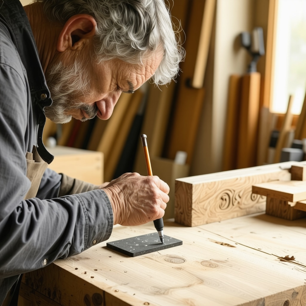 Artisan combinant outils traditionnels et technologie 3D pour restaurer un meuble ancien
