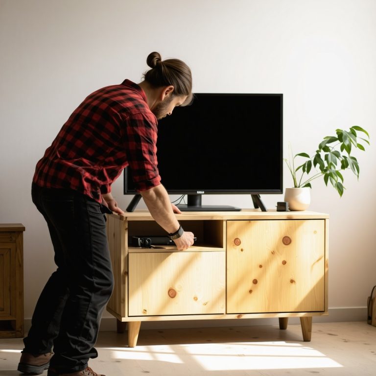 Fabriquer un meuble TV original : tutoriel DIY pas cher