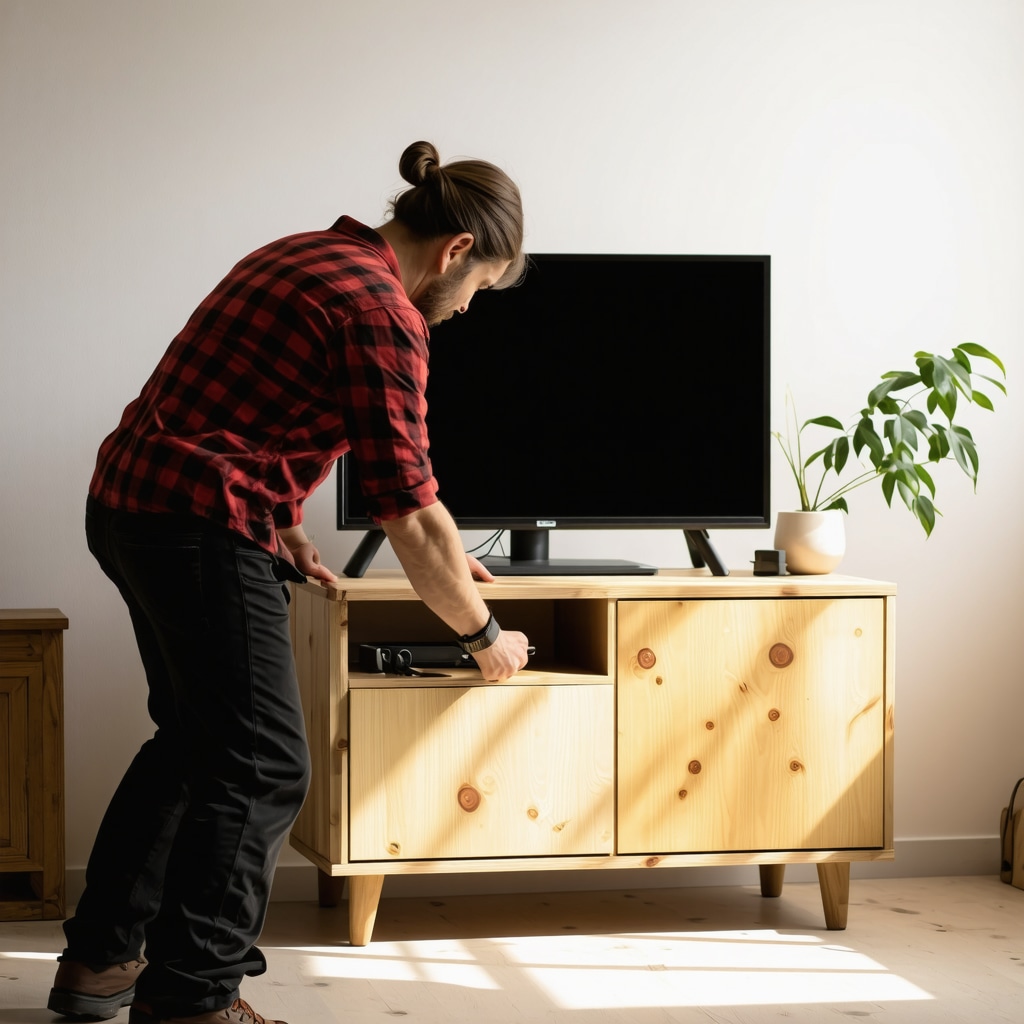 Fabriquer un meuble TV original : tutoriel DIY pas cher