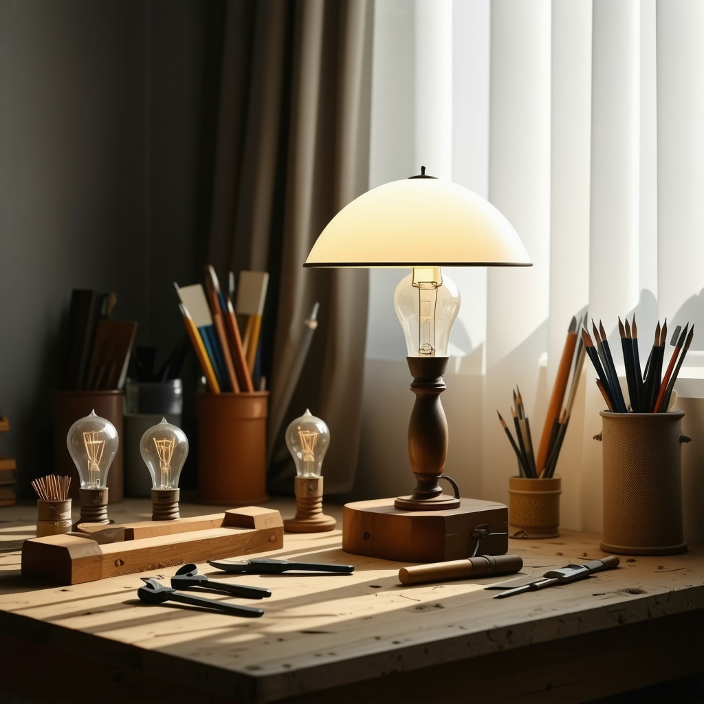Tutoriel bricolage débutant : fabriquer une lampe originale