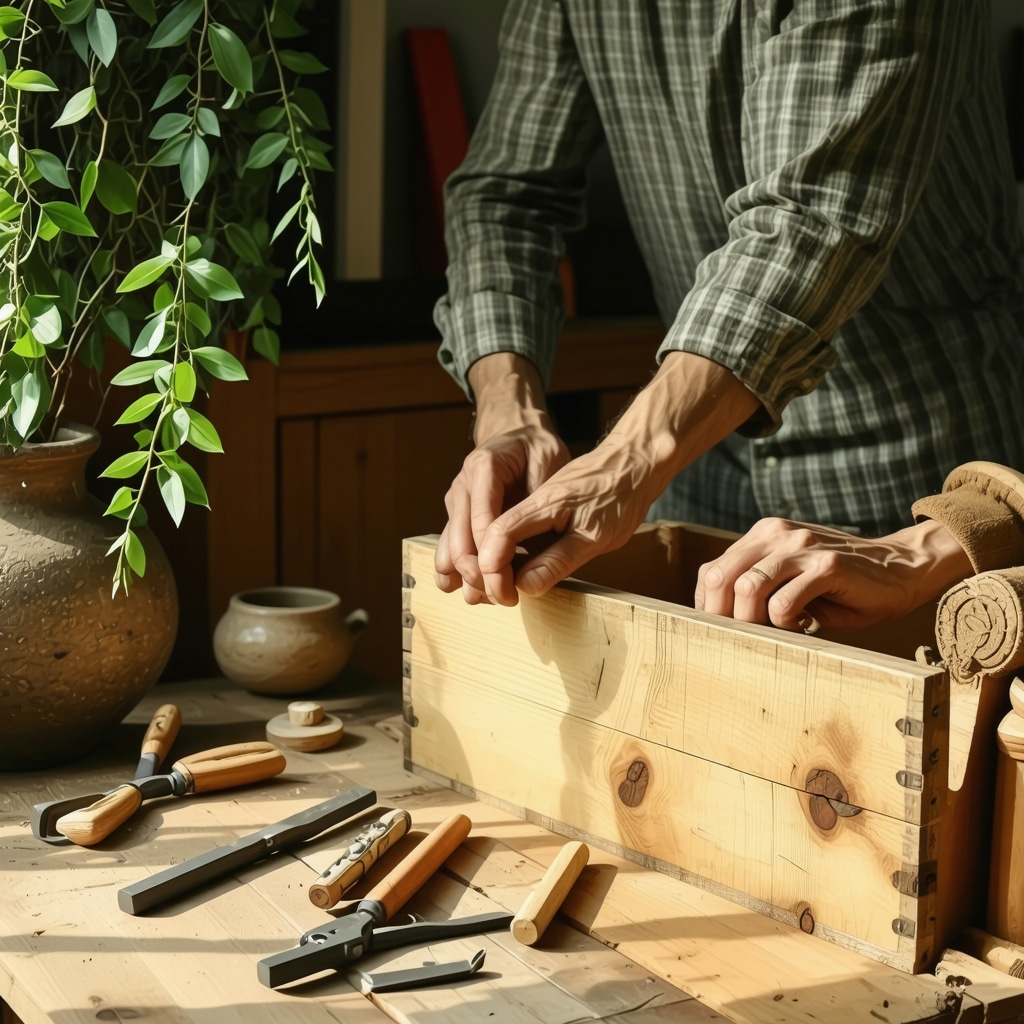 Fabriquer un meuble rangement écologique : guide facile maison