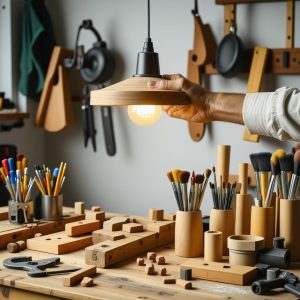 Tutoriel bricolage débutant : fabriquer une lampe suspendue DIY