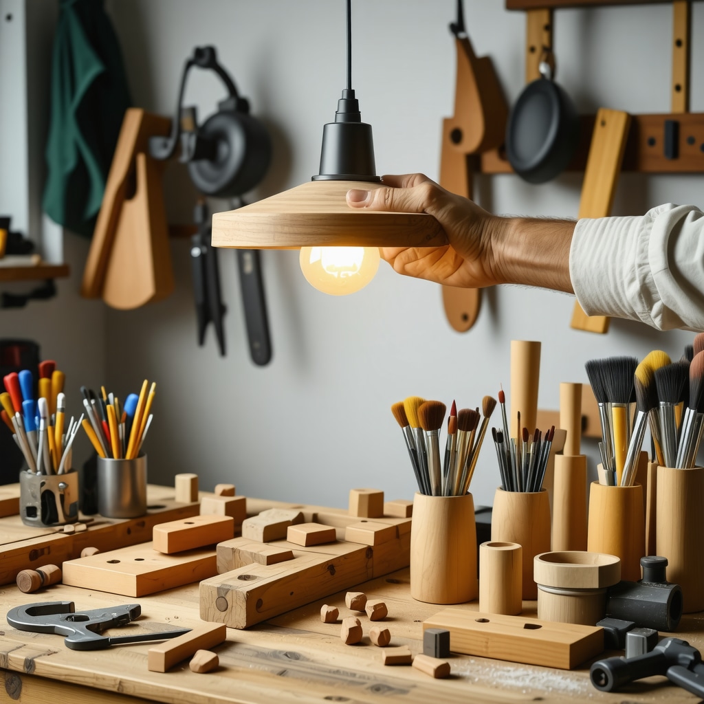 Tutoriel bricolage débutant : fabriquer une lampe suspendue DIY