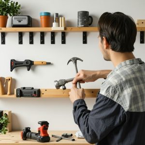 Tuto DIY débutant : fabriquer une étagère murale facile